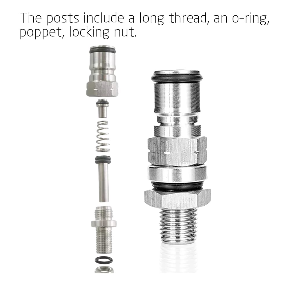 Paletta per mescolare 19/32-18" Sfera di Blocco Post 1/4 di Pollice Filettatura Gruppo Paratia Capezzolo Esagonale Sfera di Gas Blocco Post Adattatore Birra Birra agitatore per vino(Liquid and gas)