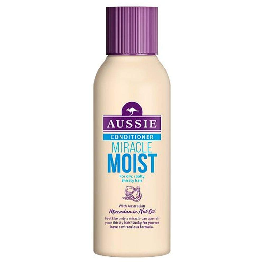 Miracle Moist Conditioner, Moisture-Quenching Vegan Formula For Dry & Damaged Hair, Replenishes Brittle Hair, With Macadamia Nut Oil, Cruelty Free, Recyclable Bottle, 90ml