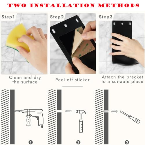Image of Soap Dispenser Drip Tray, Wall Mount Soap Dispenser Bracket, Laundry Detergent Drip Tray, Easy to Clean(Black,10pcs)