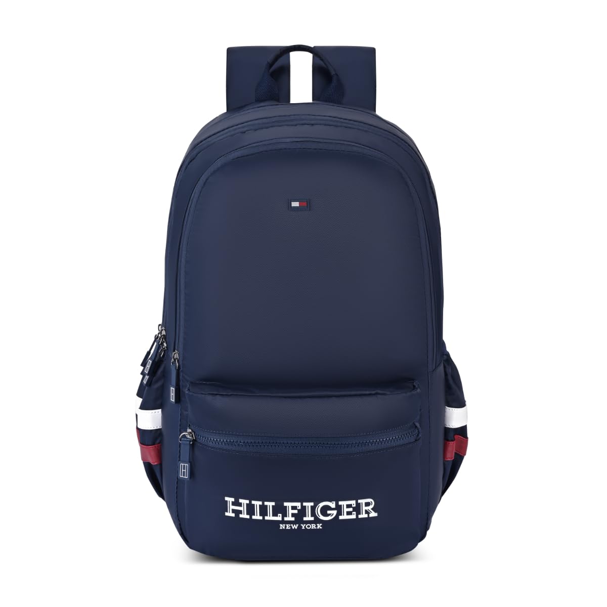 High School & College Backpack Ridge | Large Capacity New York Print Student Bag with Vislon Zip | 3 Compartments | Extra Utility Pouch & Rain Cover | 38L Capacity