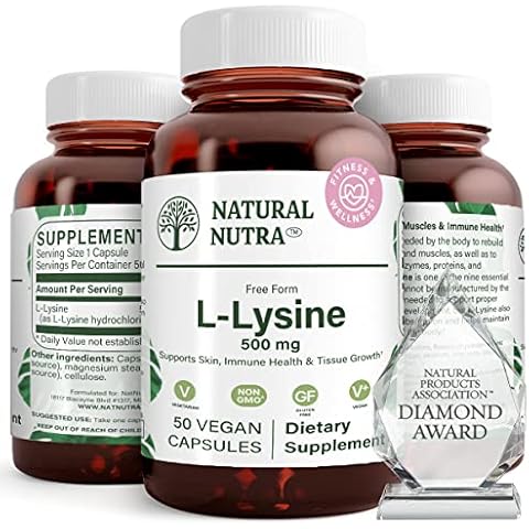 Natural Nutra L Lysine HCl 500 mg Cover