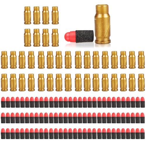 Balas De Pistola De Juguete,160 Piezas Munición de Espuma de Juguete, Espuma de Dardos,Espuma Suave Dardos, Dardos Bala para Niños Juguete Pistola