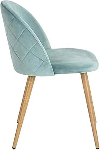 Miniatura 5 de ExAchat Un juego de 2/4/6 sillas de comedor tapizadas con respaldo de terciopelo con un diseño simple y elegante, que puede combinar perfectamente con