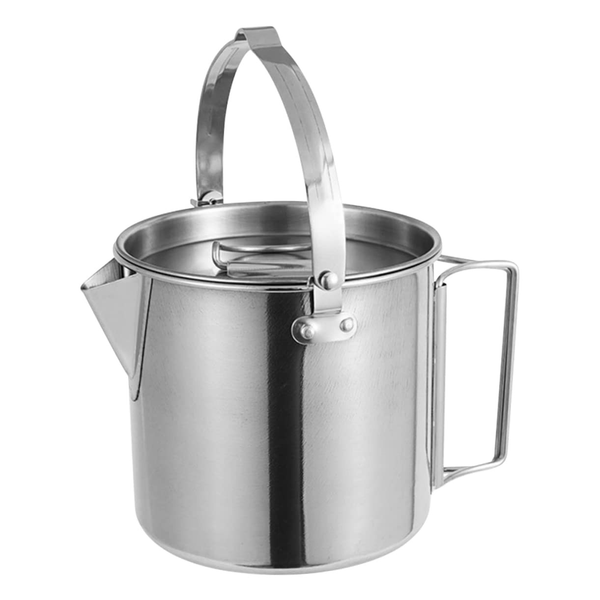 Outdoor Wasserkessel aus Edelstahl 1,2 L Leicht und Widerstandsfähig für Camping und Wandern Praktisch zum Wasserkochen