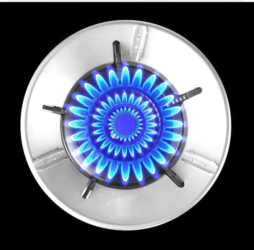 Image of Gas Saver Burner Stand | Burner Stand | Gas Saver Jali | Windproof Gas Saver Stand | Gas Saving Ring | Gas Saver Round Burner Stand, Suitable For All Gas Stove (SILVER, 2)