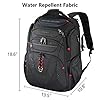 KROSER Sac à Dos pour Ordinateur Portable 17.3" XL, avec Poches RFID et Port USB, Sac à Dos Imperméable pour Voyage/Université/Affaires/Collège/Hommes/Femmes Laptop Backpack #2