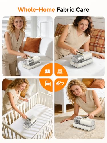 Image of FEPPO Cordless Mattress Vacuum Cleaner, 18Kpa Strong Suction Bed Vacuum