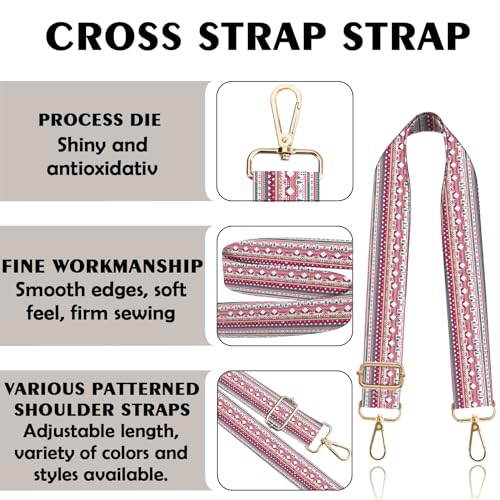 Image of Purse Strap Crossbody Shoulder Straps 1.5 inch Wide Replacement Adjustable for Women Girls Bag Aesthetic Cute