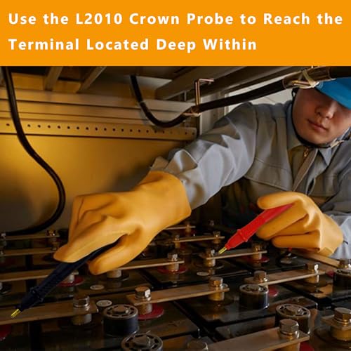Image of ZIBOO L2010 Pin Type 4 Terminal Probe Compatible with Hioki BT3554,BT3554-01 Battery HiTester,Handheld Battery Tester, Replaceable Probe Tip