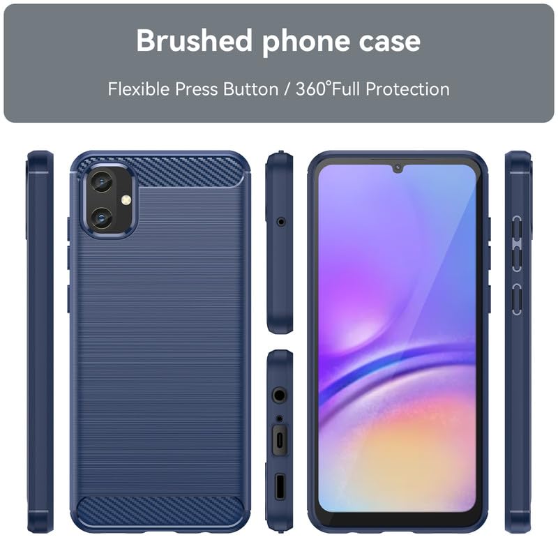 Image of Basic Case for Samsung Galaxy A05 / M05 (Carbon Fibre Blue)