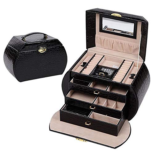 Preisvergleich Produktbild SongMyao Präsentationsbox für Schmuckkästchen, extra großes Armband, Halskette, Aufbewahrungsbox, Geschenk zum Geburtstag, jedes Geschenk ist die Beste Wahl. Free Size schwarz