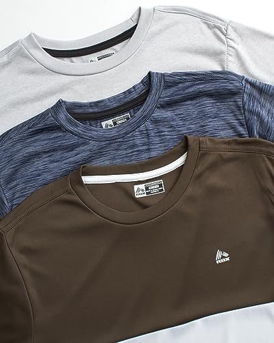 RBX Boys' Active T-Shirts - 3 Pack Short Sleeve Performance Dry Fit Tees - Workout Gym Shirts for Boys (8-16)2