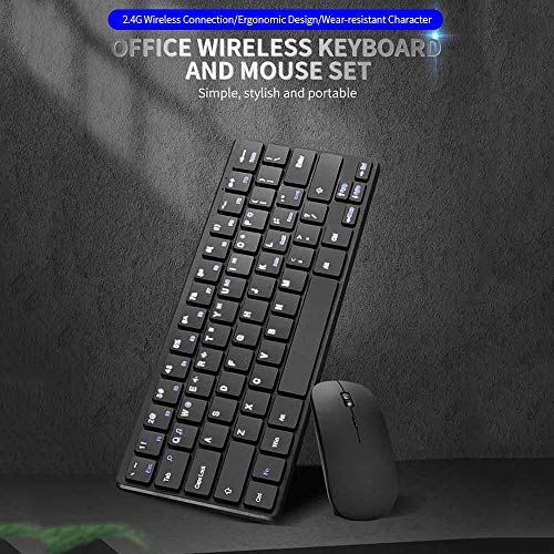 Teclado Mouse Combo 2.4G Teclado sem fio Conjunto de mouse e teclado para escritório Conjunto de mou