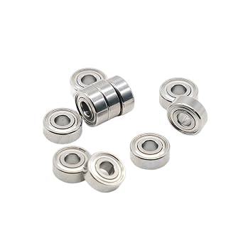 10P High-Speed MR63zz Bearing 3x6x2.5mm, ABEC-7 Quality MR63 ZZ Miniature Steel Ball Bearings