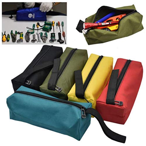 Gamloious Zipper Tool Bag Pouch Organize Storage Small Parts Hand Tool Plumber Electrician black