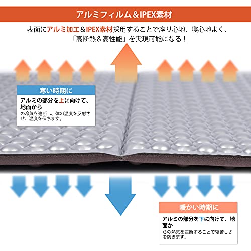 Image of REDCAMP Foldable Foam Camping Pads for Sleeping, Waterproof Closed Cell Foam Camping Sleeping Pad - Ultra-Lightweight for Hiking & Backpacking, R-2.1 Insulated, Royal Blue /Grey /Green /Brown /Khaki