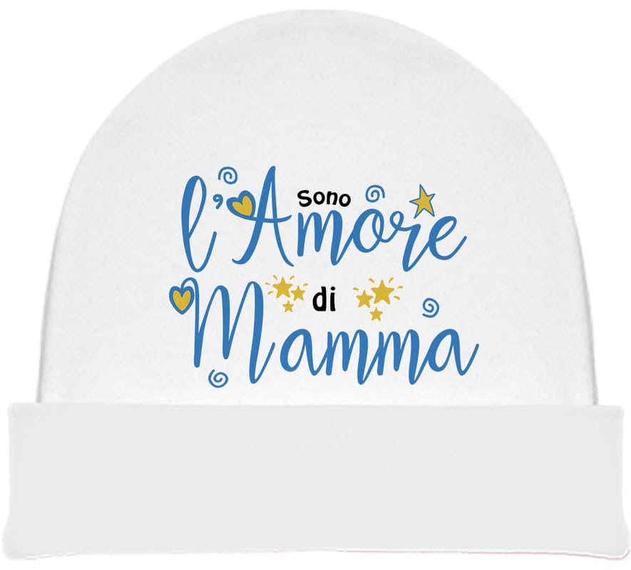 Corredino Neonato Set neonato 0 mesi maschio e femmina – body tutine bavette e cappellino con frasi dolci “Amore di mamma” – Idea regalo nascita compleanno e festa della mamma