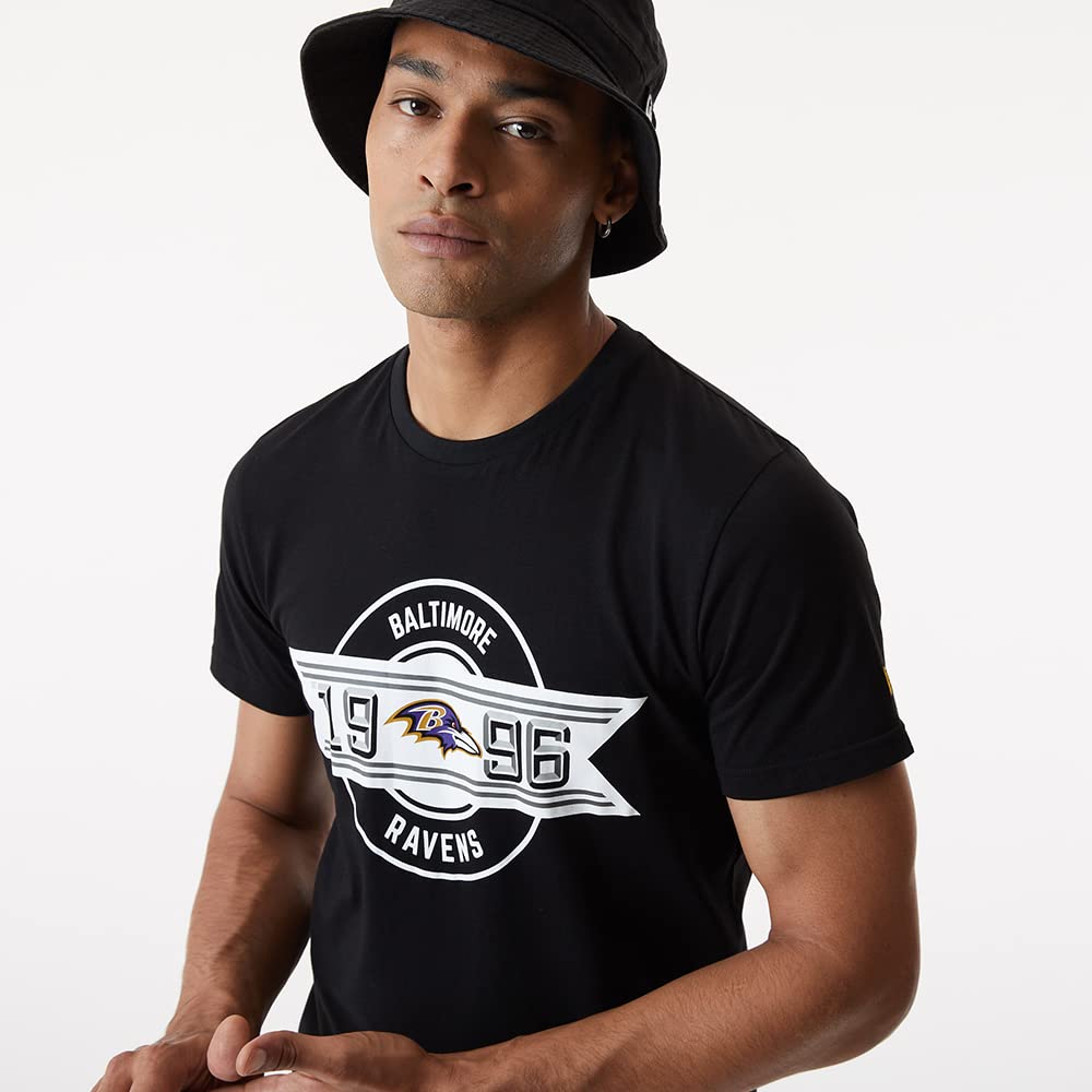 New Era NFL Team Established tee Balrav Camiseta de Manga Corta Hombre