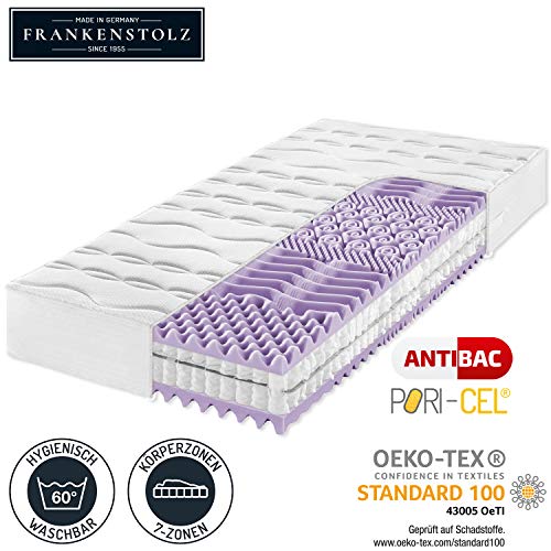 Frankenstolz Allergo Matratze perfekt für Allergiker - Kaltschaum oder Taschenfederkern (Kaltschaum - H2, 100 x 200 cm) – Bild 4