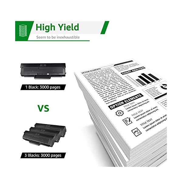 GREENSKY 106A W1106A Toner (3,000 Seiten) Kompatibel für HP 106A Toner für HP 107w Toner 107a 107r Laser MFP 135wg 135a… – Bild 4