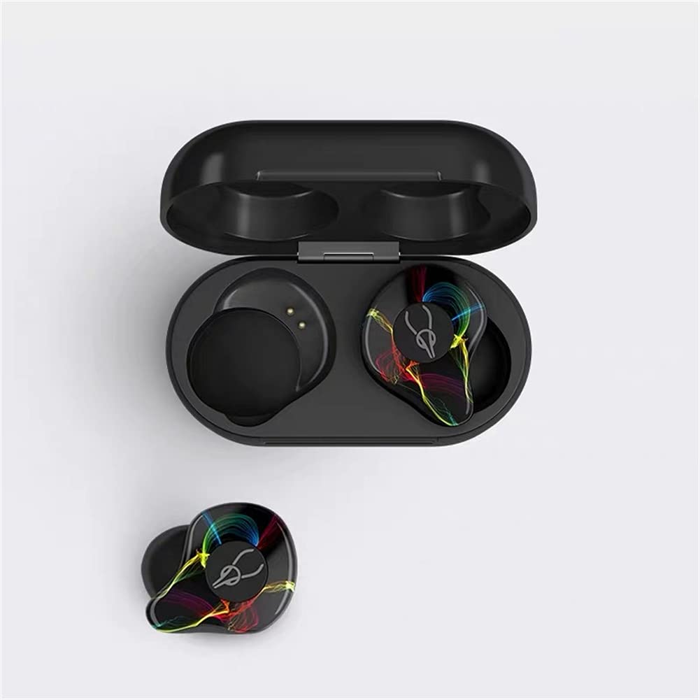 Słuchawki bezprzewodowe, Słuchawki Bluetooth Słuchawki Bluetooth z mikroupem, wodoodpornym IPX5, Hi-Fi Stereo Słuchawki do pracy/Sport/Gra,A