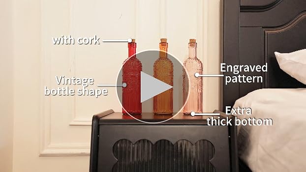 Amazon.com: Vintage Vase Decorative Glass Vases, Embossed