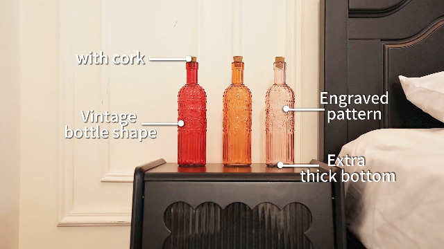 Amazon.com: Vintage Vase Decorative Glass Vases, Embossed