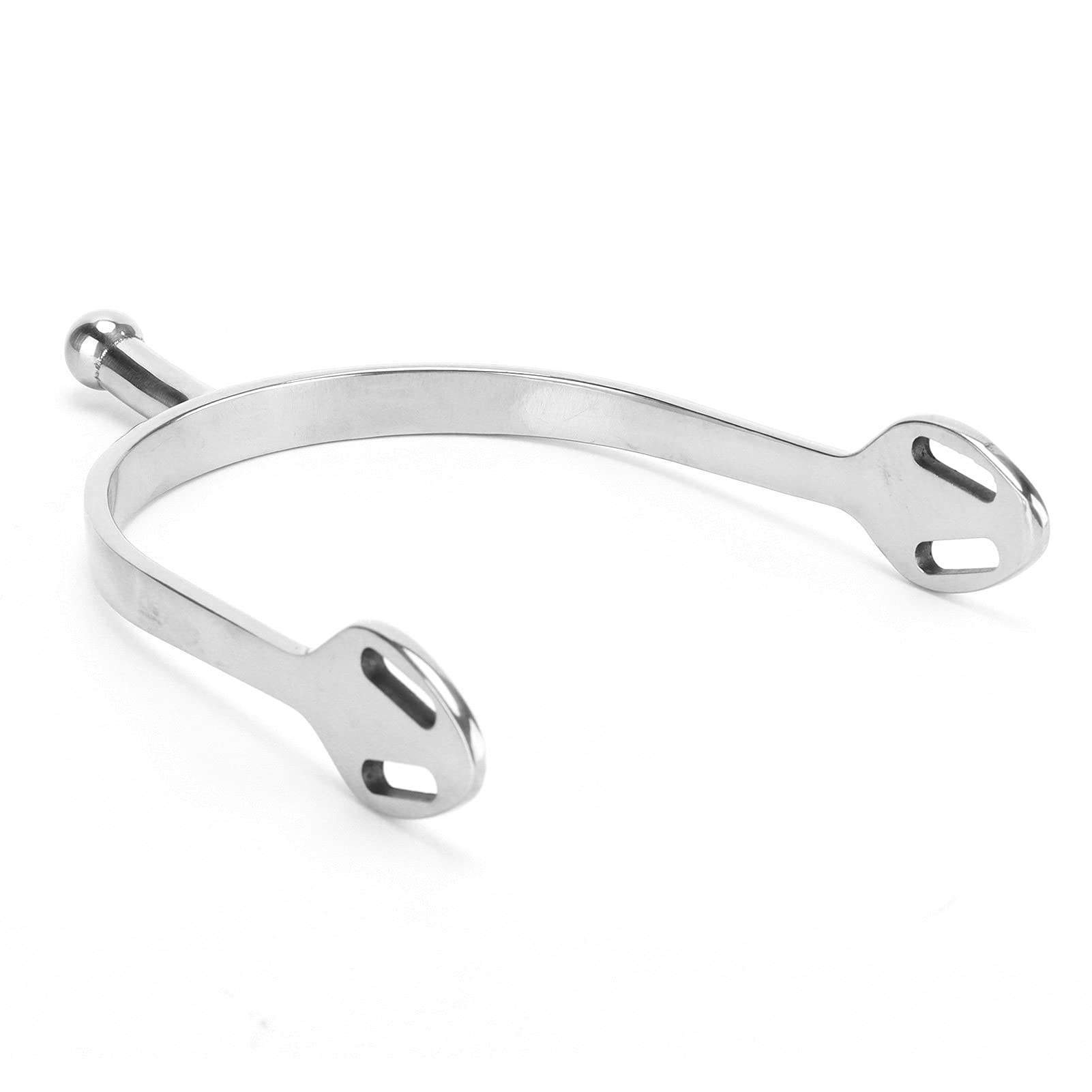 2Pcs Edelstahl Sporen Rundkopf Englischer Sporn 5.1x3.5in Sicher Zum Pferd für Horsemanship-Liebhaber