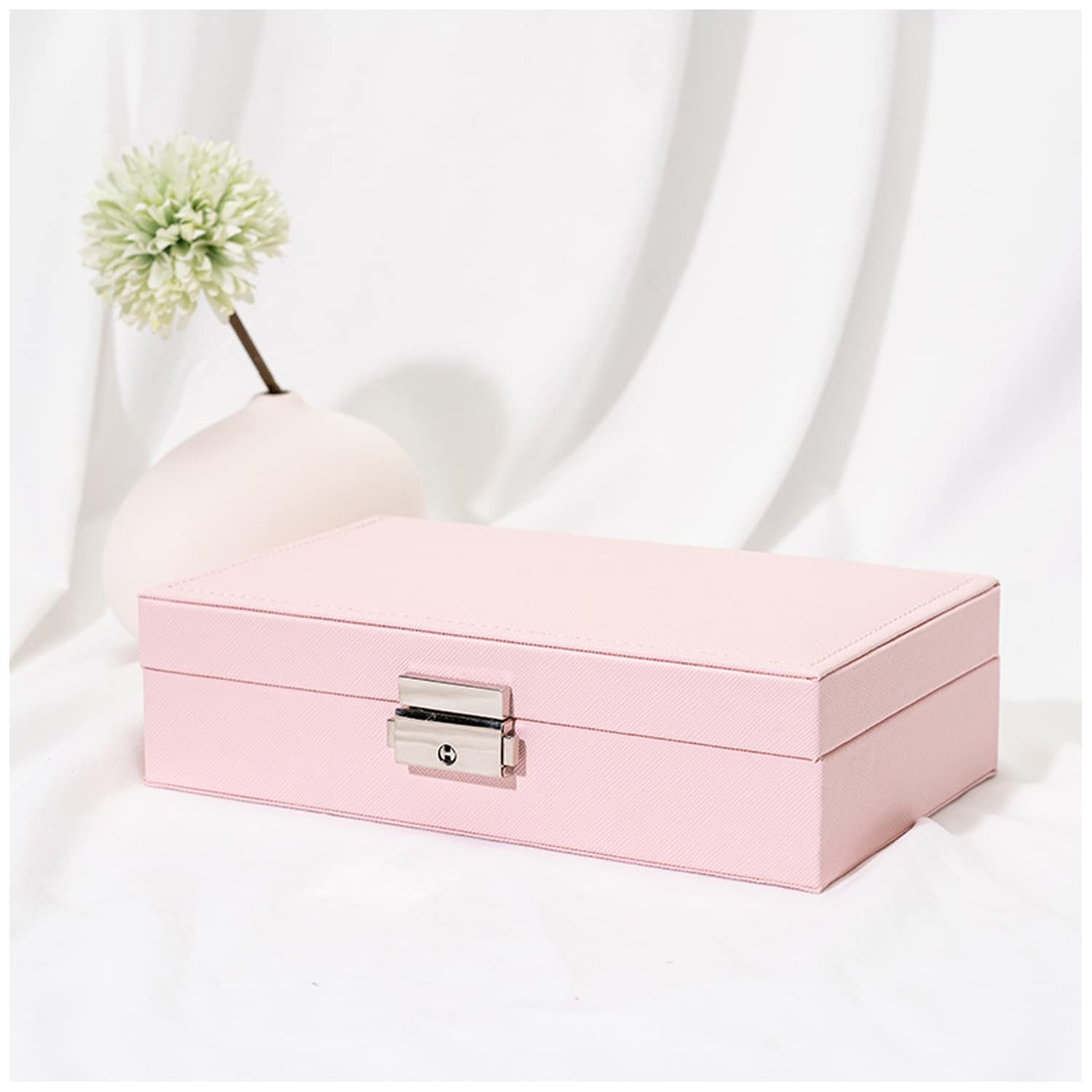 Sieraden Doos, PU Lederen Kleine Sieraden Organizer voor Vrouwen Meisjes, Draagbare Mini Travel Case Display Opberghouder Dozen voor Oorbellen