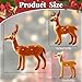 QCBF Reindeer Decor Indoor Christmas Reindeer Decor Table Decor Simulation Deer Simulated Elk Desktop Ornaments Tabletop Deer Statue Reindeer Decors Room Winter Christmas Decoration Elk Statue