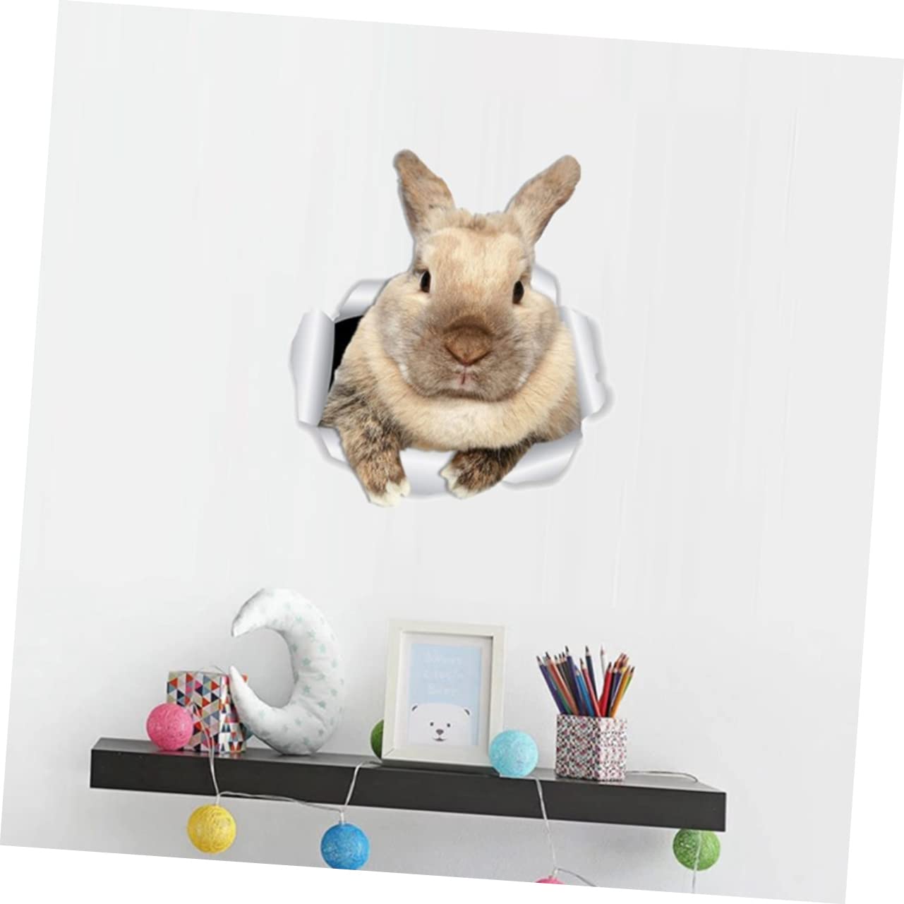 ifundom 3hojas Pegatina De Conejo Para Pared Autoadhesiva Para Habitaciones Infantiles y Decoración Del Para Diversas Superficies