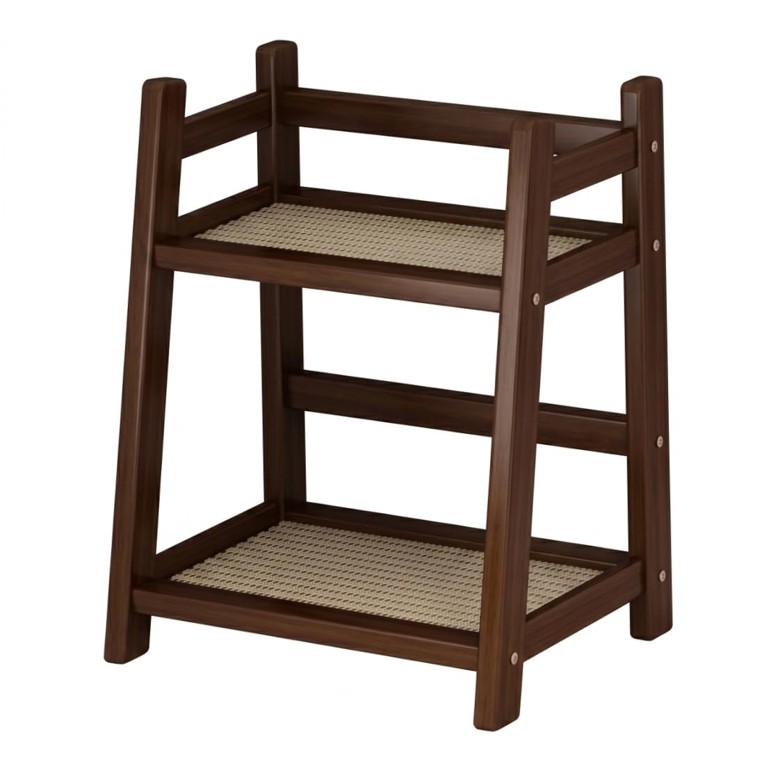 Grsrkep Countertop Coffee Station 2-Tier Hollow-Out Organiser Shelf for Kitchen, 10.24