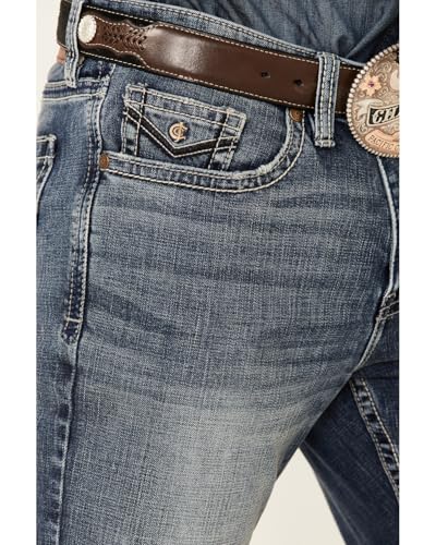 Cody James Men's Core Buster Wash Jackson Slim Straight Stretch Denim Jeans Blue 31W x 36L US4