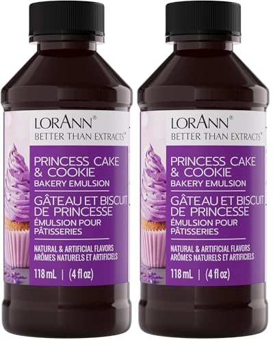 Image of Lorann Oils Princess Cake and Cookie Bakery Emulsion: Regal Flavor Blend, Perfect for Enhancing Sweet, Cake-like Undertones in Baked Goods, Gluten-Free, Keto-Friendly, Unique Flavor Blend Essential