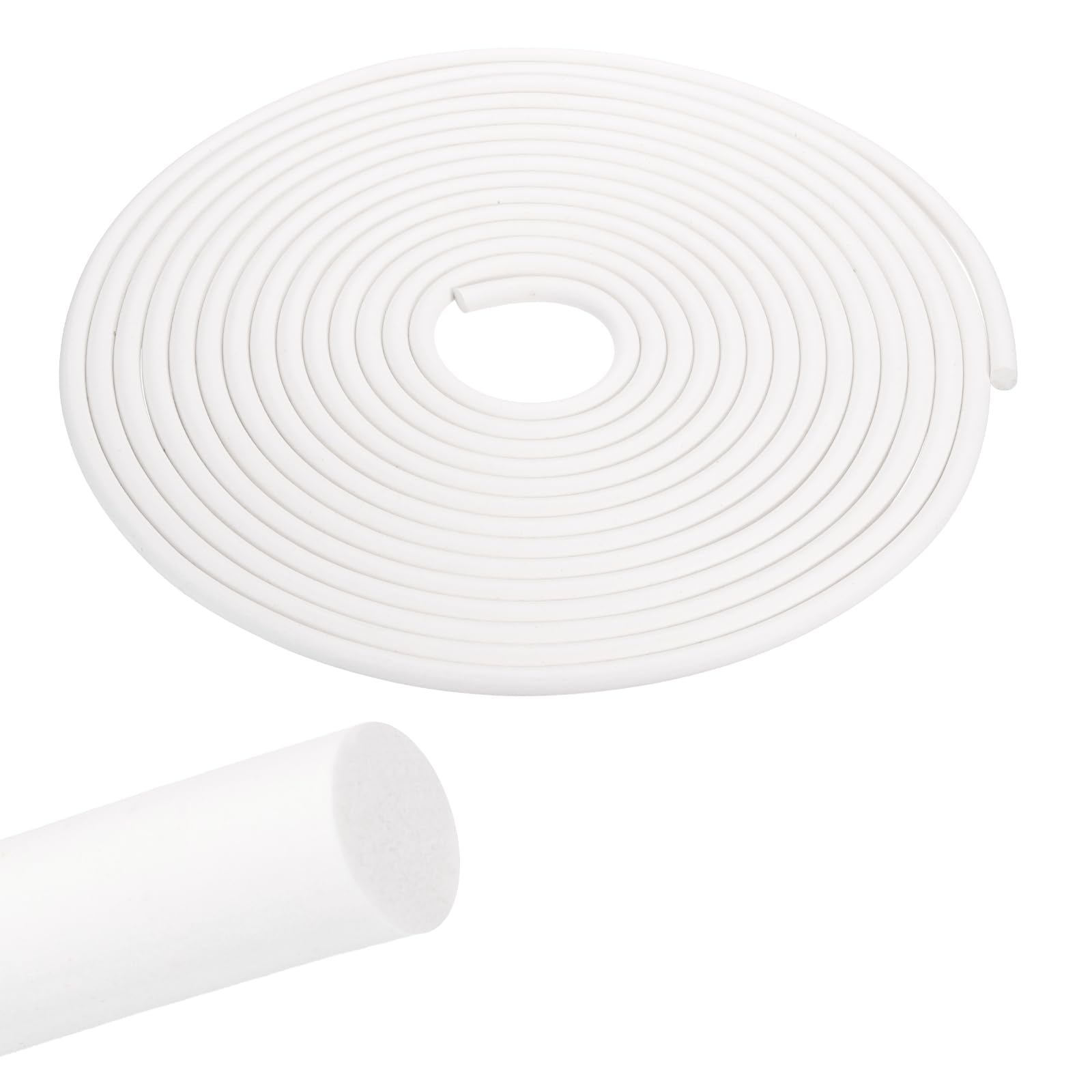sourcing map 32.8 ft Backer Rod, 25/64 Inch Diameter Foamed Silicone Foam Caulk Saver, Weather Strip Seal for Sealing Concrete Gaps, Expansion Joints, Crack Filling, Doors, Windows, White