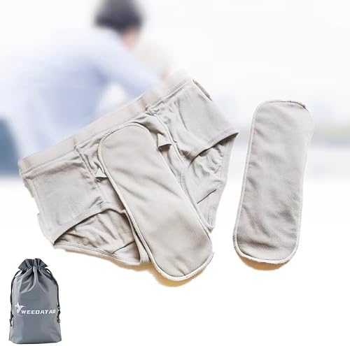 Pañales para adultos a prueba de agua, ropa interior para incontinencia, pañales de tela reutilizables para adultos, pañales elásticos, pantalones
