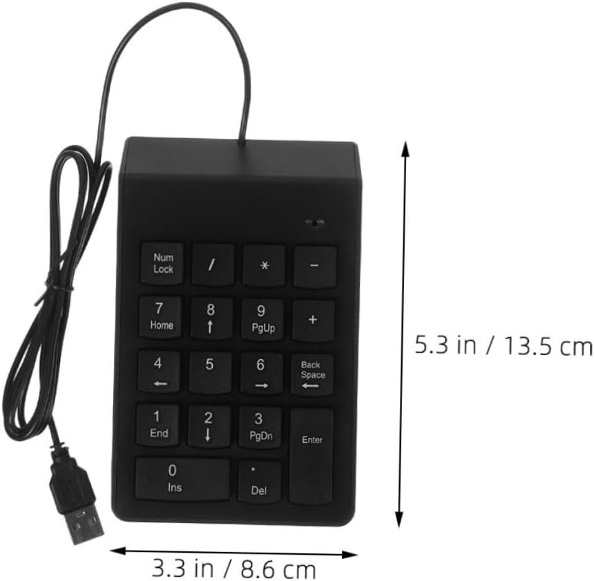 2PCS USB Numeric Keypad for Laptop and PC Slim 18 Keys Number Pad for Financial Accounting and Quick Access Portable Design for Accounting