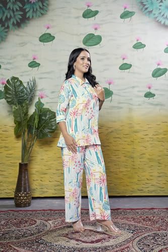Image of GRECIILOOKS Co Ord Set For Women Stylish Floral Print | Kurta Sets For Womens | Anarkali Suit For Woman | Short Kurti For Womans | Pakistani Suits For Women's Kurta Set's