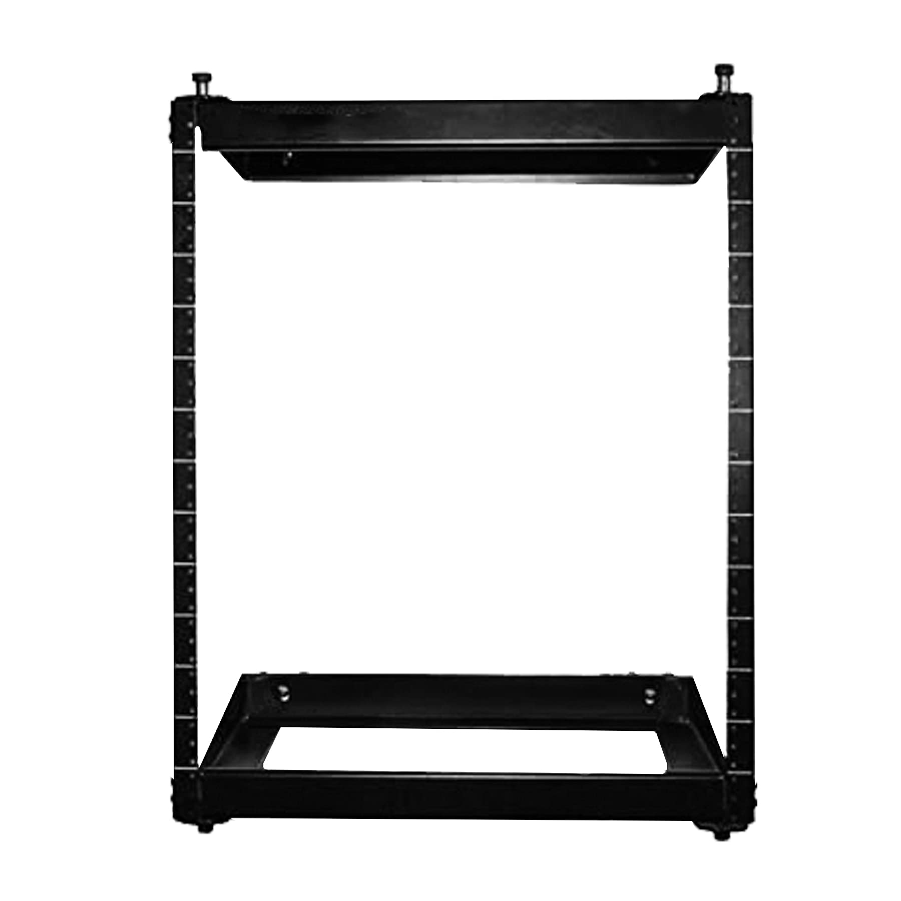 Black 12U Heavy Duty Open Rack Hanging Wall-Mounted Rack, Accommodates Standard 19 inch (Wide) Rack 