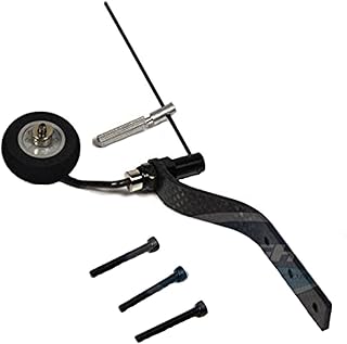 Carbon Fiber Tail Wheel Landing Gear Sponge Wheel Set for 20cc Gas RC Plane Airplane
