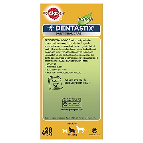 PEDIGREE® DENTASTIX™ DAILY FRESH Multipack für mittelgroße Hunde 4 x 7 Stück