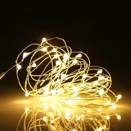 Ehome Fairy Lights USB Powered Fairy Lights Plug in 66ft 200 Led String Lights Decorative Lights for Bedroom Indoor Christmas Wedding Party Patio Window (Warm White)