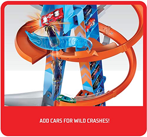 Hot Wheels - Pista y garaje para coches de juguetes, regalo para niños y niñas +5 años (Mattel GWT39), Embalaje sostenible, Exclusivo en Amazon
