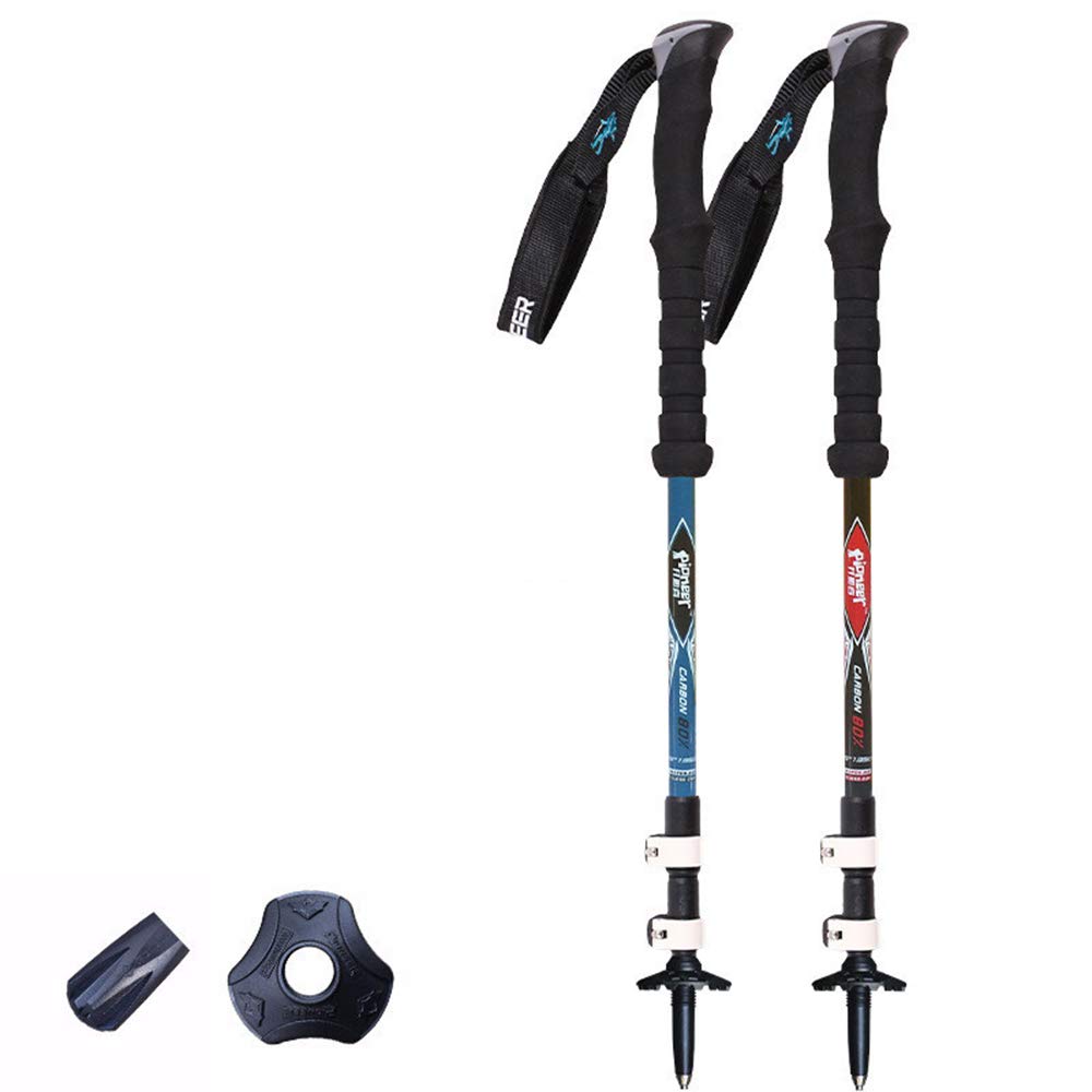 GSP Bastoncini da Passeggio Bastone da Passeggio in Fibra di Carbonio Trekking Alpenstock Escursionismo da Campeggio Regolabile Ultraleggero