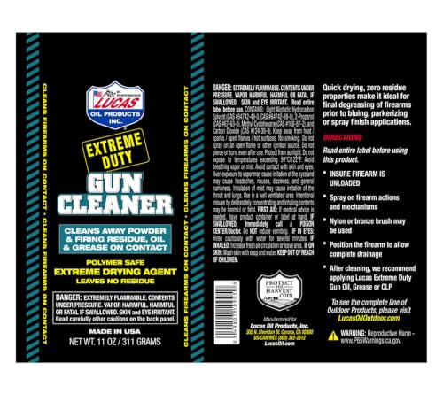 Lucas Oil 10905 Extreme Duty Gun Cleaner - 11 Ounce