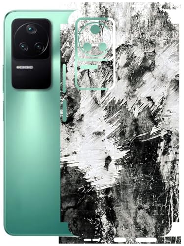 Image of AtOdds - Full Body Back Screen Guard Protector Film - Lamination Wrap Skin Sticker Compatible with Poco F4 (5G) | Scratchproof Matte Finish (Messed)