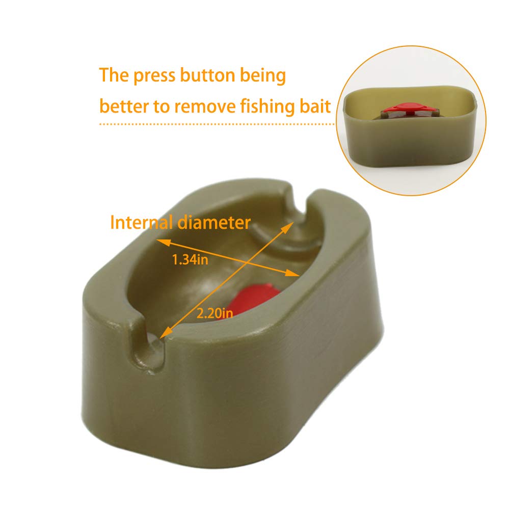 10 Pièces Cage Méthode Feeder,Feeder Peche,Cage Feeder en Métal,pour La Pêche Cage à Appâts Ce Qui Convient à La Pêche (20