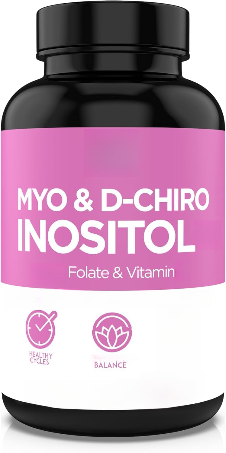 Complexe Myo D-Chiro Inositol, soutien à l'équilibre du cycle féminin | Mélange de vitamines folates ; mise au point du cycle ; équilibre intérieur féminin; nourrir quotidiennement doux