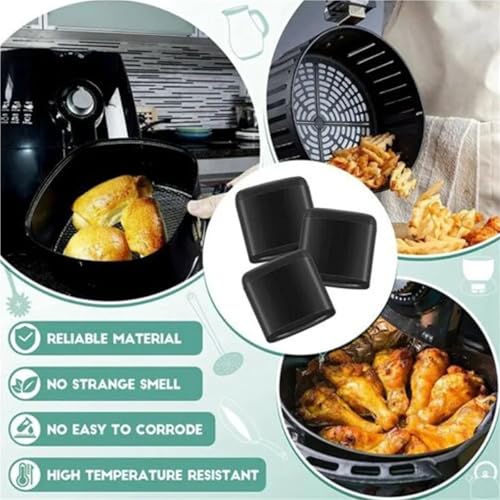 Aros de Silicona para Freidora 150/300/600 Piezas Ajuste Universal Protector de Placa de Crispado Accesorios para Cocina (150 Piezas) miniatura 3