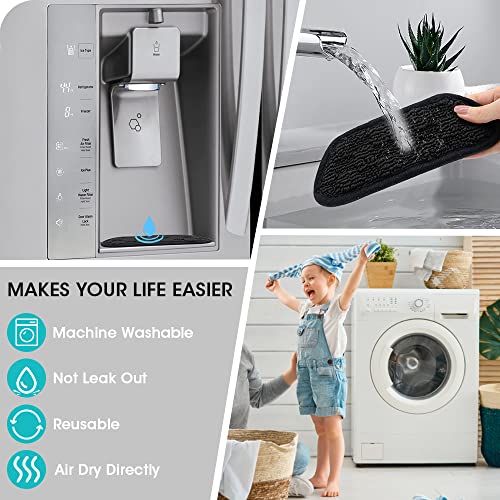 4 Pcs Refrigerator Water Drip Catcher, Fridge Absorbent Mat Water Drip